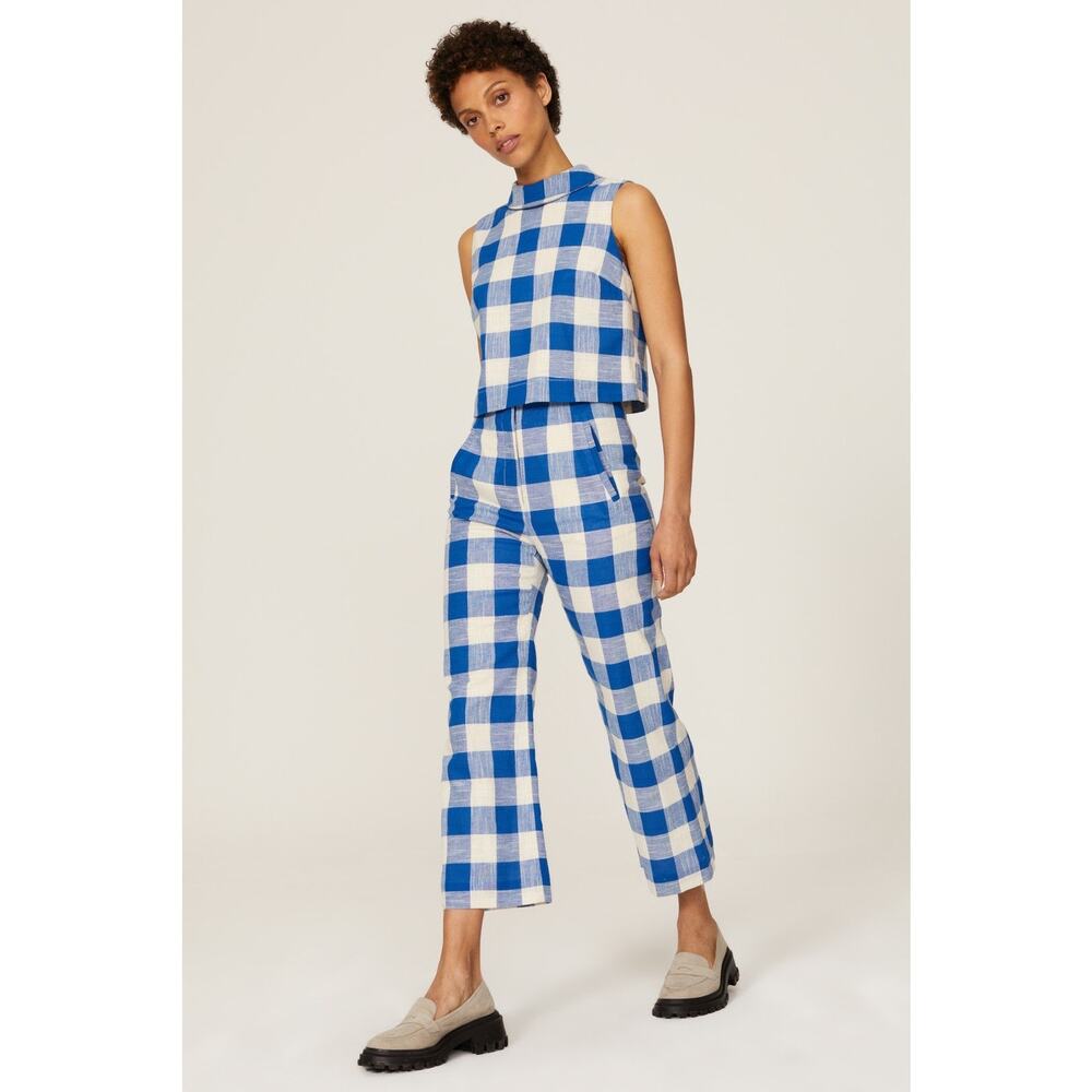 Veronica Beard Blue and White Checkered set
